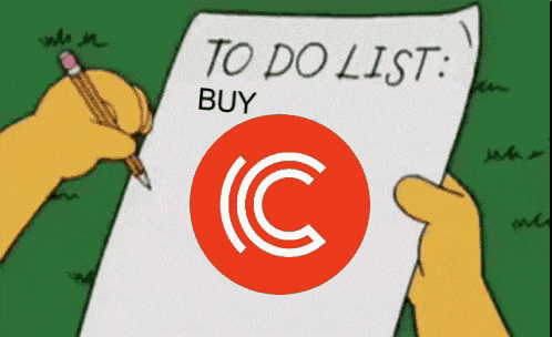 a cartoon character is writing on a to do list that says buy