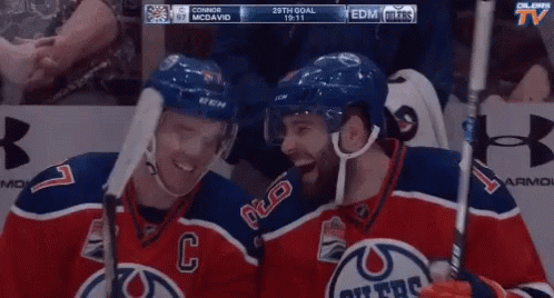 Hockey Oilers GIF - Hockey Oilers Laughing GIFs