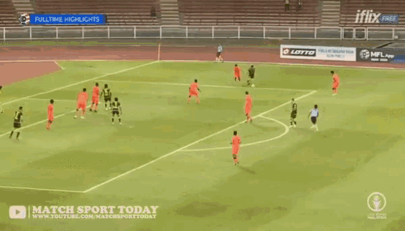 a soccer game is being shown on iflix and youtube