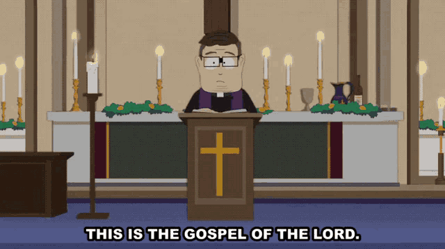 Praise To You Lord Jesus Christ This Is The Gospel Of The Lord GIF - Praise To You Lord Jesus Christ This Is The Gospel Of The Lord Father Maxi GIFs