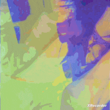 a colorful painting with the word black in red