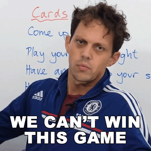 We Cant Win This Game Benjamin GIF - We Cant Win This Game Benjamin Engvid GIFs