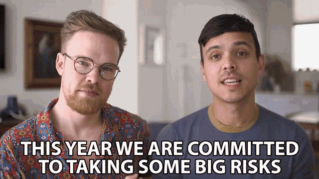 This Year We Are Committed To Taking Some Big Risks Mitchell Moffit GIF - This Year We Are Committed To Taking Some Big Risks Mitchell Moffit Gregory Brown GIFs