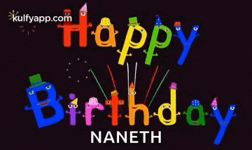 a happy birthday greeting card for naneth