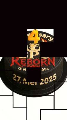 a black cake that says reborn is my soul