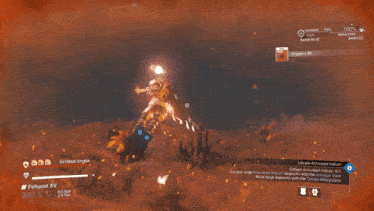 a screenshot of a video game that says extreme storm on the bottom right