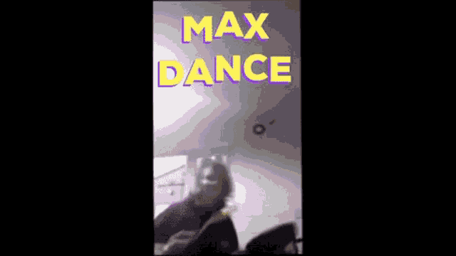 a man cooking in a kitchen with the words max dance written above him