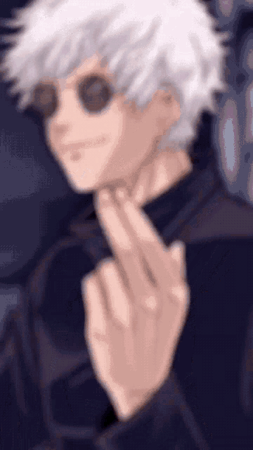 a close up of a person giving the middle finger .