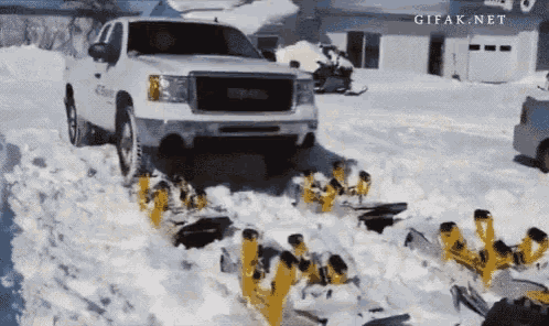 Driving In Snow Snowed In GIF - Driving In Snow Snowed In Happy Snow Day GIFs