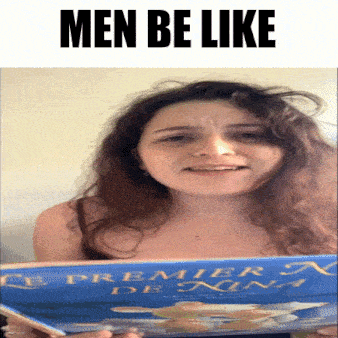 a woman holding a book that says premier de nina on it