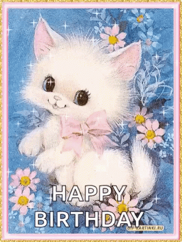 Happy Birthday Kitty GIF - Happy Birthday Kitty Sparkles GIFs