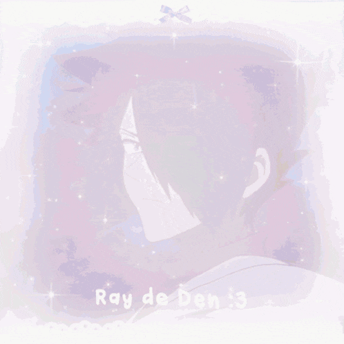 a picture of a boy with the name ray de den on the bottom