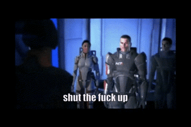 Mass Effect Shut Up GIF - Mass Effect Shut Up GIFs