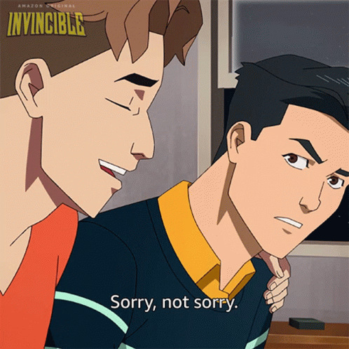 Sorry Not Sorry Mark Grayson GIF - Sorry Not Sorry Mark Grayson Invincible GIFs
