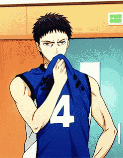 a man in a basketball jersey with the number 4 on it