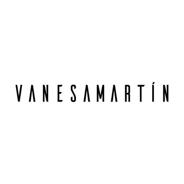 a black and white logo for vanesa martin is on a white background