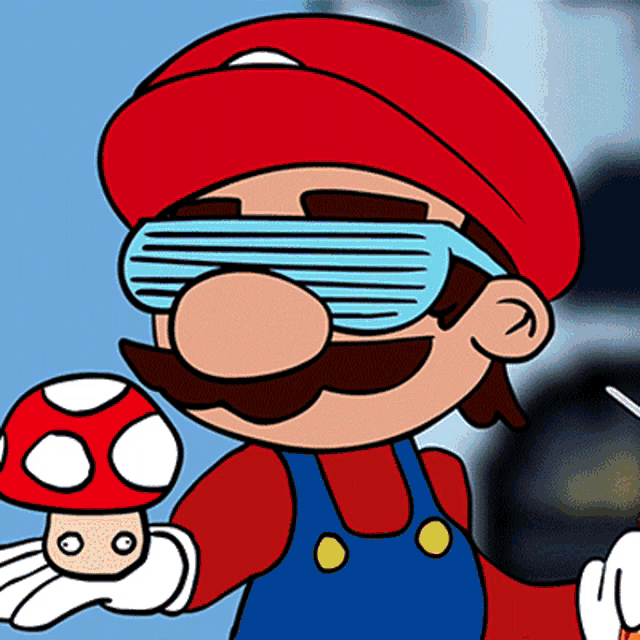Eating A Mushroom Mario GIF - Eating A Mushroom Mario Rucka Rucka Ali GIFs