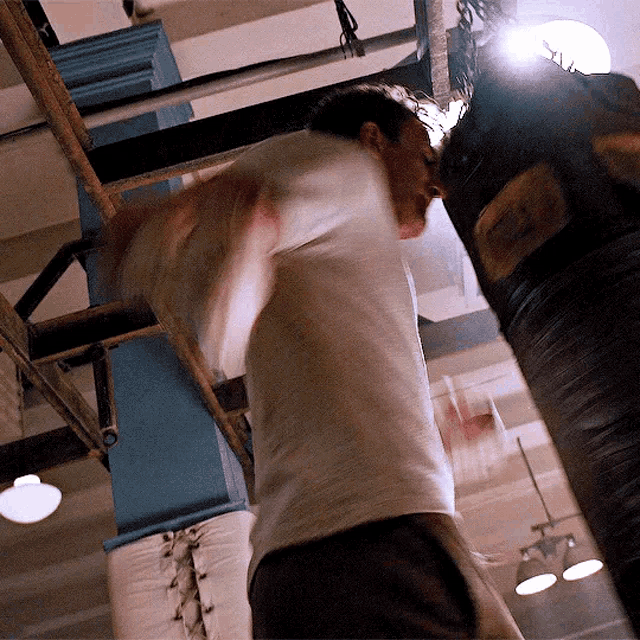 Captain America Punching GIF - Captain America Punching Training GIFs