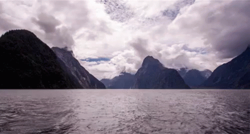 Milford Sound GIF - New Zealand Nature Water GIFs