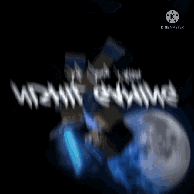 a blurred image of a person standing in front of a full moon with the words " night calling " visible