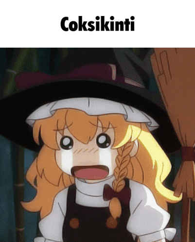 a picture of a cartoon character with the words " coksikinti " on top