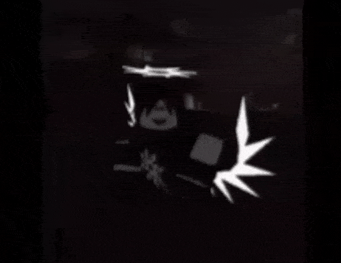 a black background with a white drawing on it .