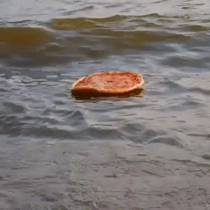 Pizza Water GIF - Pizza Water Floating GIFs