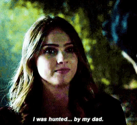 a woman is saying i was hunted ... by my dad