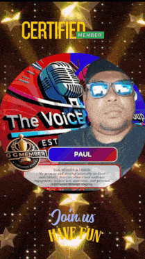 paul is a certified member of the voice g & g member