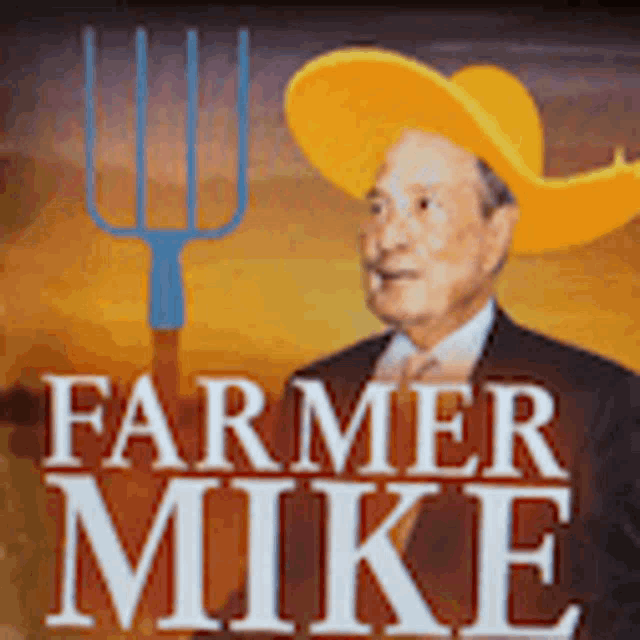 Mike Bloomberg Farmer Fran GIF - Mike Bloomberg Farmer Fran Pitchfork GIFs