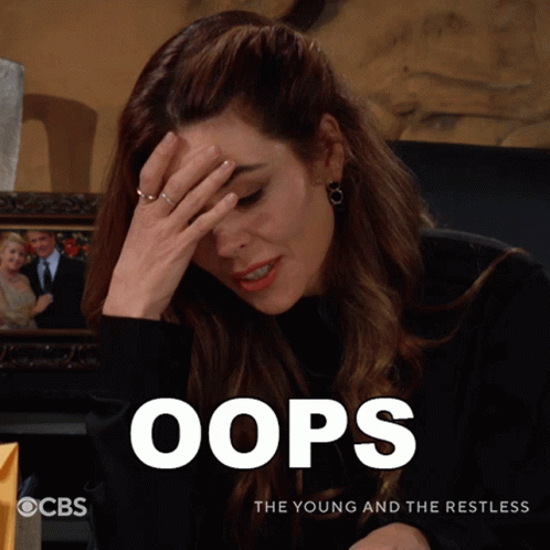 Oops Chelsea Boudreau GIF - Oops Chelsea Boudreau The Young And The Restless GIFs