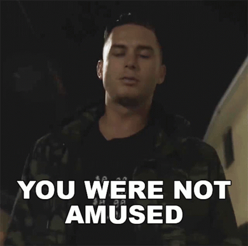 You Were Not Amused Kyle Soto GIF - You Were Not Amused Kyle Soto Seahaven GIFs