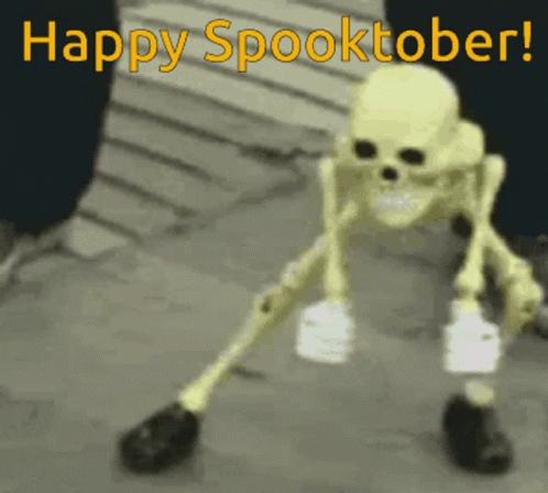 Spooky Season Spooktober GIF - Spooky Season Spooktober Skeleton GIFs
