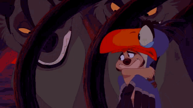 a picture of a cartoon character with the words please do n't eat me above it