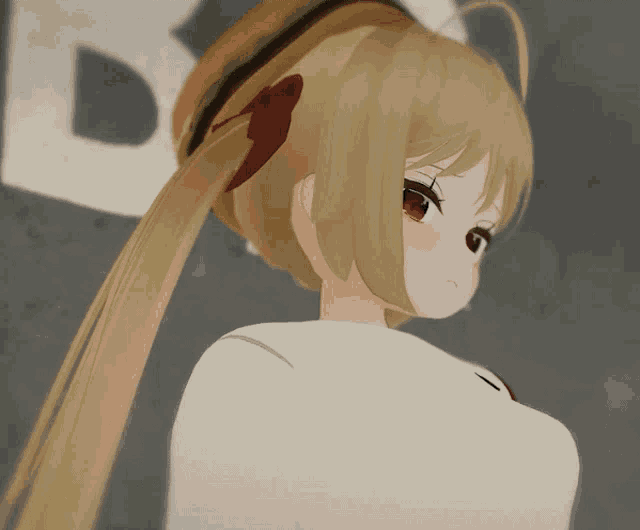 a girl with a ponytail is wearing a hamburger hat