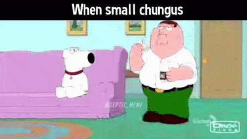 Family Guy Small Chungus GIF - Family Guy Small Chungus Glitch GIFs