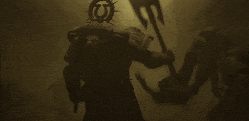 a silhouette of a man holding a bat in a dark room