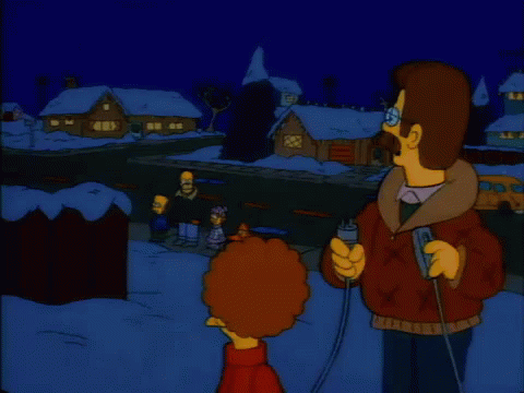 Christmas Lights GIF - Simpsons Skates Christmas GIFs