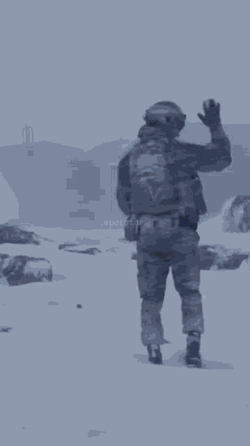 a soldier wearing a helmet and goggles with operator written on the bottom right