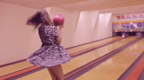 Bowling Twirl GIF - Bowling Twirl Girl GIFs