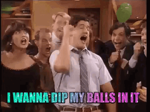 Reaction I Wanna Dip My Balls In It GIF