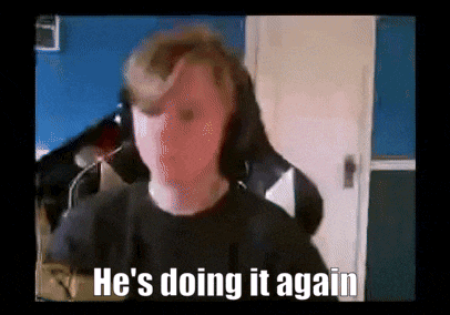 a man with headphones on says he 's doing it again .