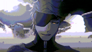 a pixelated image of a man with a mask on his face