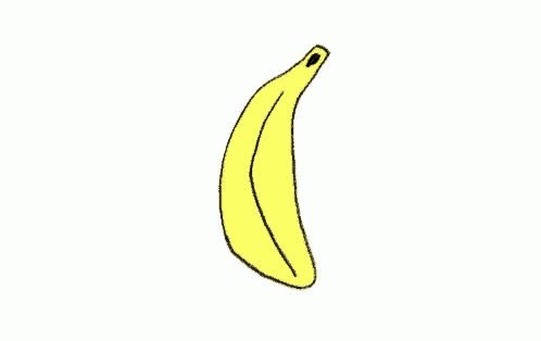 a drawing of a banana with its peel peeled off and looks like a ghost .