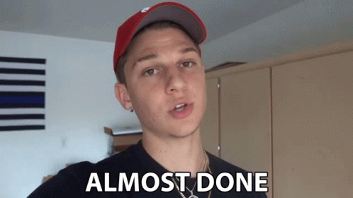 Almost Done Conner Bobay GIF - Almost Done Conner Bobay Almost Finished GIFs