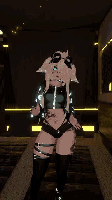 a girl in a video game is surrounded by smiley faces that say xd