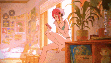 a girl sitting on a window sill reading a book