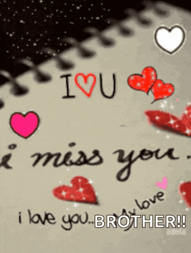 a card that says i love you brother