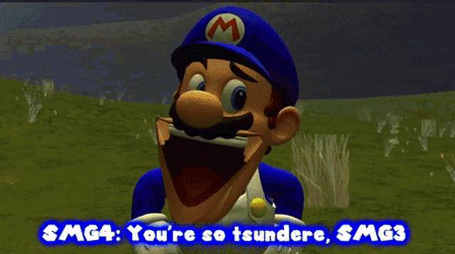 smg3 : no i 'm not you baka with a cartoon character