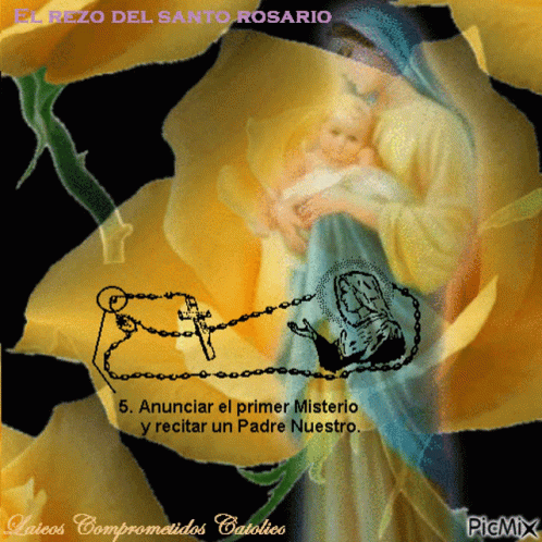 Rezar Rosary GIF - Rezar Rosary Mama Mary GIFs